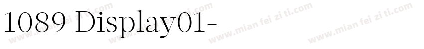 1089 Display01字体转换